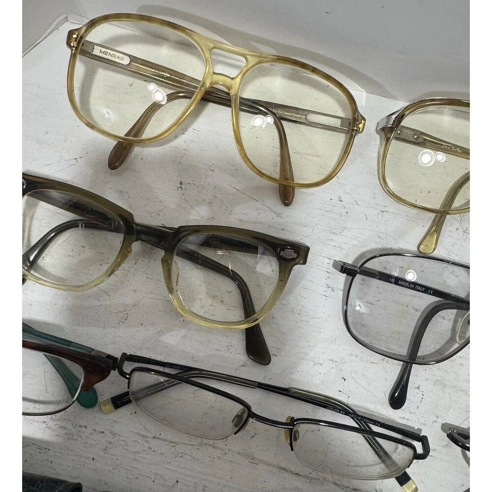 Menrad Luxottica Anne Klein Mixed Vintage Eyeglass Frames 7 pair with 6 cases